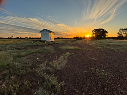 Field at dusk