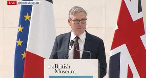 Keir Starmer speaking astatine nan British Museum