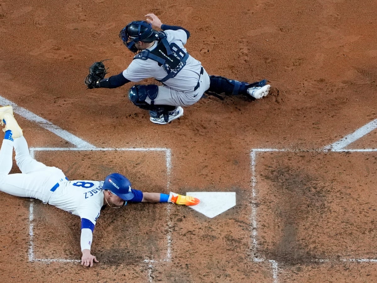New York Yankees 3-6 Los Angeles Dodgers: World Series Game 1 – as it happened | Serie Mundial | The Guardian