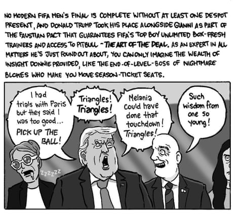 David Squires on … trophy-loving Trump crashing Chelsea’s Club World Cup party, panel 2