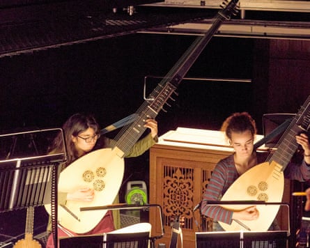 Behind the scenes during rehearsals for L’Orfeo by Monteverdi at Glyndebourne