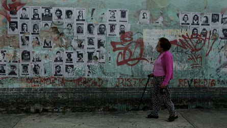 Αφίσες για τη Διεθνή Ημέρα των Εξαφανισμένων στην Πόλη της Γουατεμάλας, 2019.