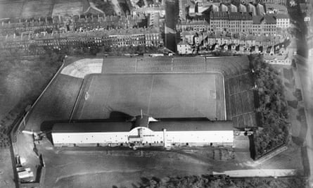 St James’ Park football ground in Newcastle in 1927