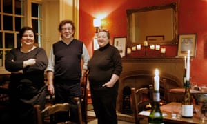 Stosie Madi, AJ Nolan and Kathy Smith at the Parker’s Arms near Clitheroe