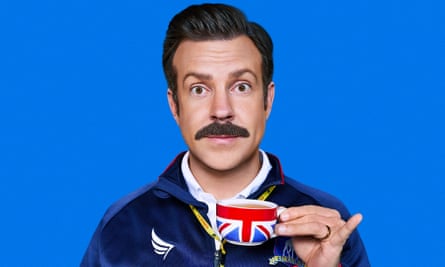 Football’s his cup of tea ... Sudeikis as Ted Lasso.
