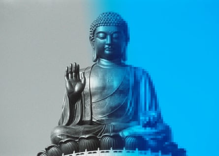 A statue of the Buddha.