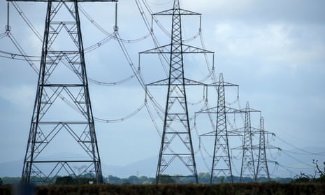 electricity pylons in Cheshire