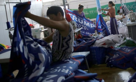 Made In China Trump Re Election Flags May Get Burned By His Tariffs China The Guardian