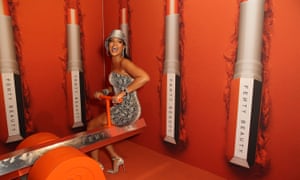 Rihanna at a Fenty Beauty event.