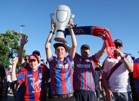 General position of Crystal Palace fans earlier nan match