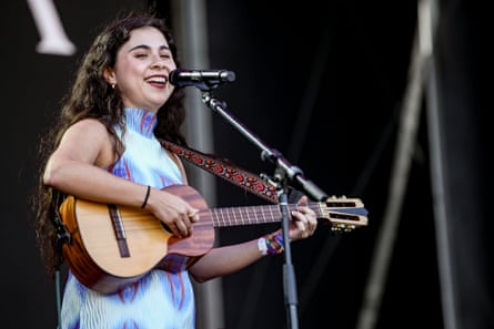 Estrada playing at La Onda festival in June 2024, in Napa Valley, California