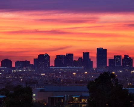 Phoenix, Arizona downtown skyline.
