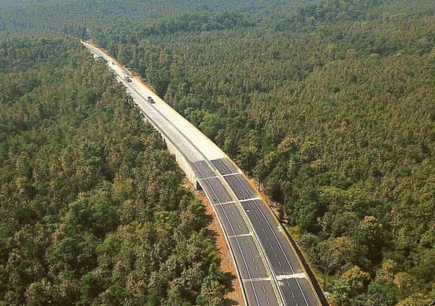 Underpass section on National Highway 44