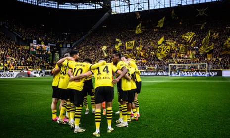 While support for Dortmund is unwavering, there are question marks over the club’s manager, players and at board level. 