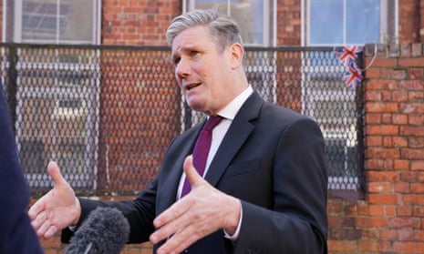 Keir Starmer on a visit to Hartlepool, 3 April 2023