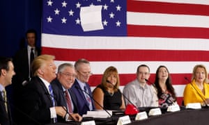 Trump throws his prepared remarks into the air while speaking about tax reform during a visit to White Sulphur Springs in West Virginia Thursday. 3500.jpg?w=300&q=55&auto=format&usm=12&f
