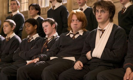 ‘I couldn’t think of any black characters’ … Enoch, second left, as Dean Thomas in Harry Potter and the Goblet of Fire.