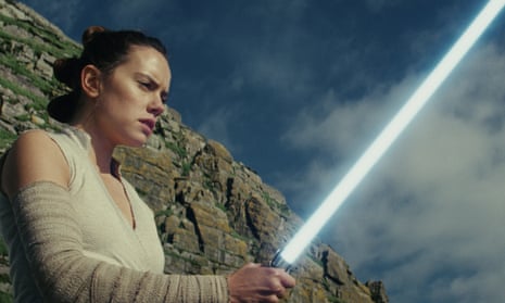 Daisy Ridley as Rey in Star Wars: The Last Jedi.