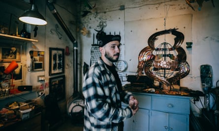 Vasyl Dmytryk in an artistic-looking room