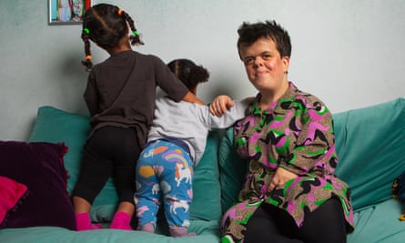 ‘I have to push against misconceptions all the time’: Cathy Reay with her two girls.