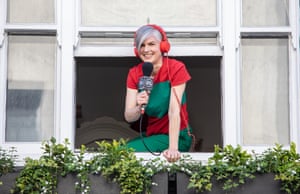 Clare Lynch, who is broadcasting from her home in Soho for Soho Radio London