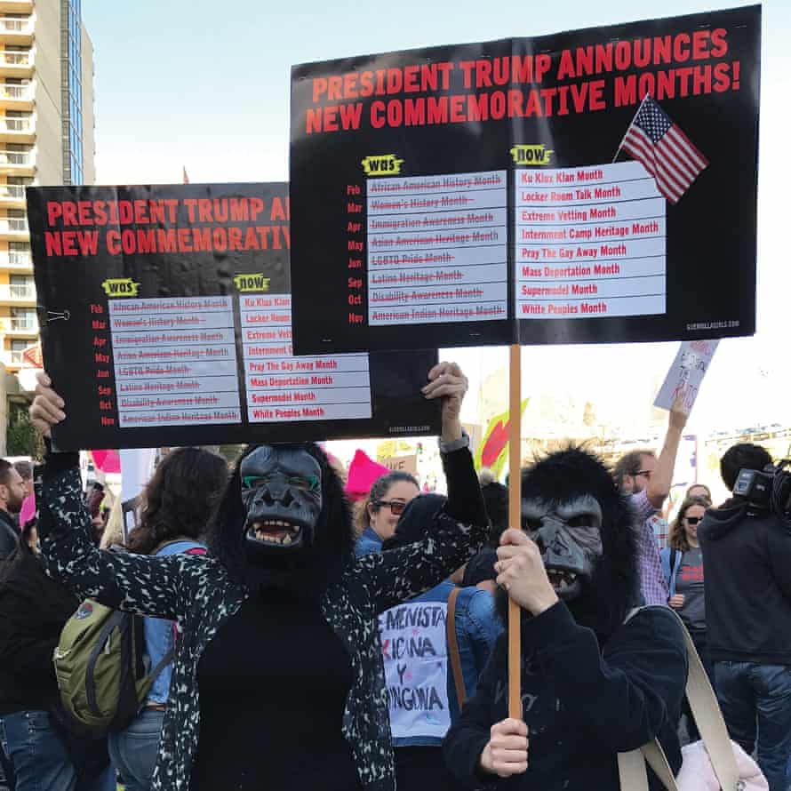 Guerrilla Girls at the 2016 Women's March