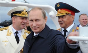 Vladimir Putin attends naval celebrations in Kaliningrad, which also serves as a base for Russiaâs Baltic fleet.