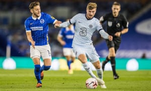 Werner made his Premier League debut in Chelsea’s 3-1 win against Brighton on Monday.