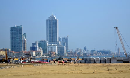 A general view of the Colombo International Financial City building site