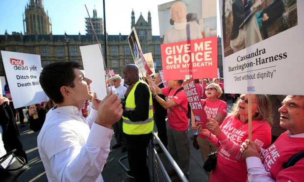 Assisted dying protest