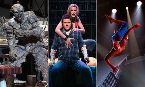 Failed musicals: The Fly, High Fidelity and Spider-Man.