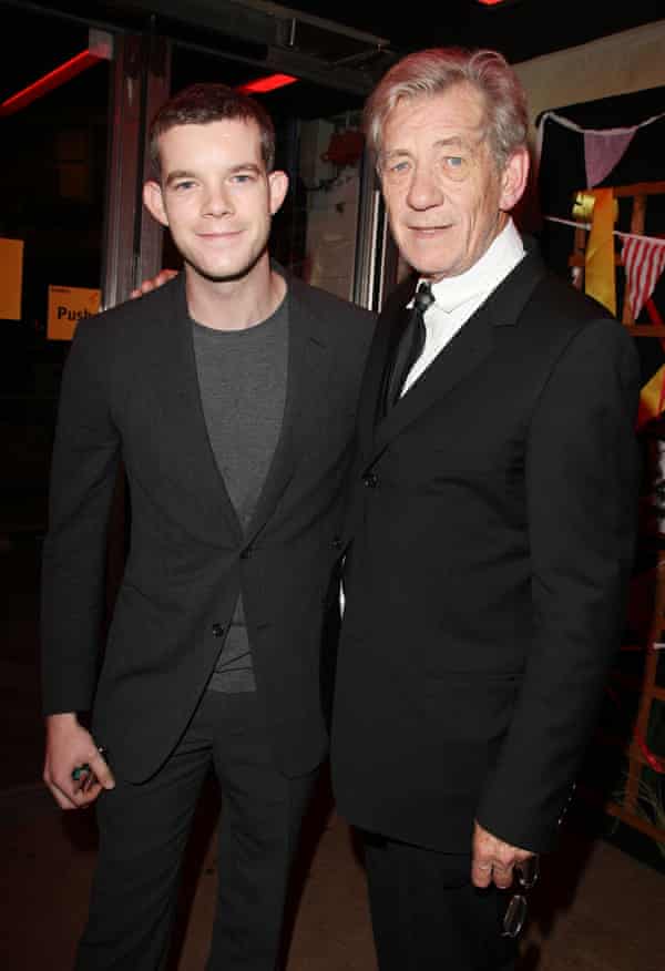 ‘He wouldn’t perform Monday nights so he could make it to the quiz at his pub’ … Russell Tovey with McKellen in 2010.