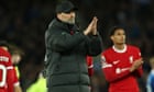 ‘Not good enough’: Klopp apologises for Liverpool’s derby defeat at Everton