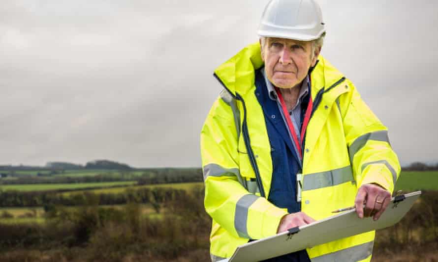 Victor Ambrus at work in Somerset.