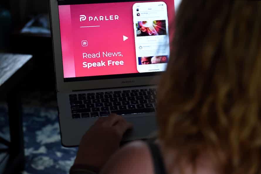Parler, a rightwing social media site, has become a home for groups associated with the extremist Proud Boys.