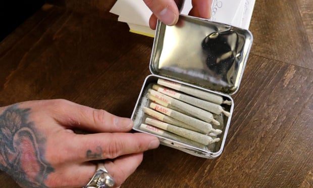 Pre-rolled marijuana joints on sale at the Medicinal Cannabis Dispensary in Vancouver, Canada.