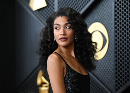 Olivia Dean at the Grammys.