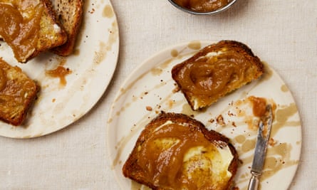 Yotam Ottolenghi’s spiced apple butter is just as good on toast as in the galette below.