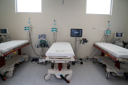 The medical centre is equipped with treatment rooms, X-ray facilities, and a helipad.