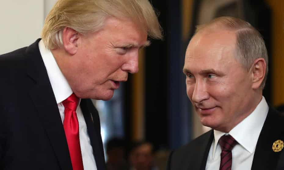 Trump and Putin at the Apec summit in Vietnam, 11 November