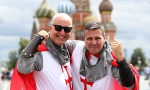 Grown men in Moscow’s Red Square.