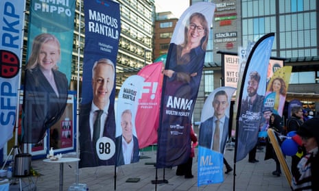 Election posters in Helsinki