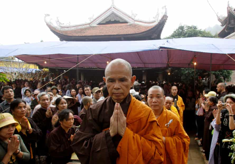 Thich Nhat Hanh at the Non Nuoc pagoda near Hanoi in 2007.