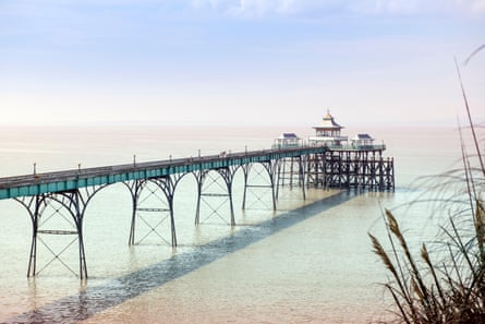 Long, elegant pier with pavilion at the end