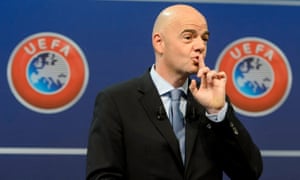 Gianni Infantino was Uefa’s head when a settlement with Manchester City was struck in 2014.