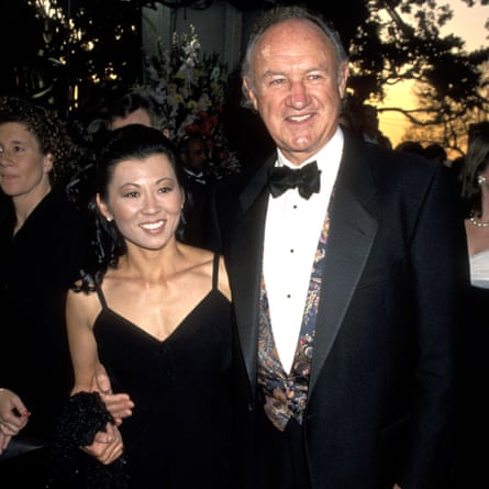 Gene Hackman and Betsy Arakawa at the Oscars in 1993.