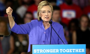 Democratic U.S. presidential candidate Hillary Clinton speaks at a campaign rally in Cincinnati