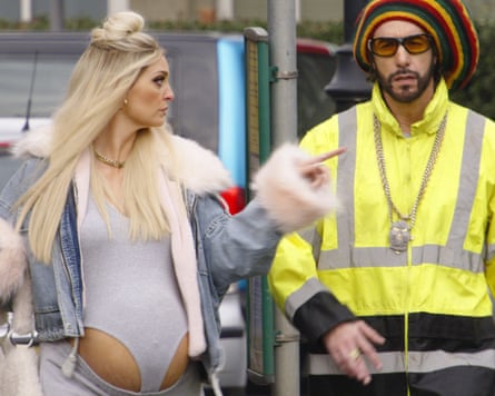 Ali G in a still from his new film, with Morgana Robinson as his Julie.