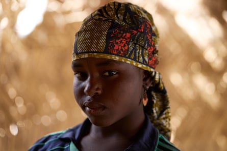 A young refugee in Nahuta. She and her family have been unable to go back to their farms due to bandit attacks.