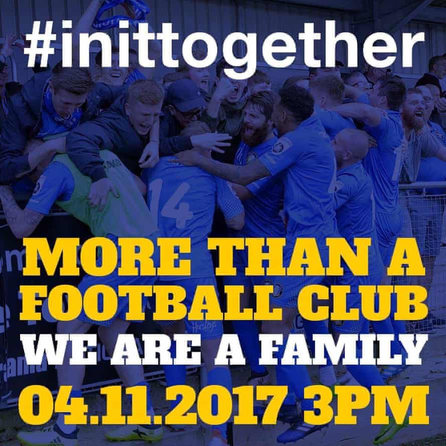 Gainsborough Trinity’s club poster ahead of their first round tie on Saturday